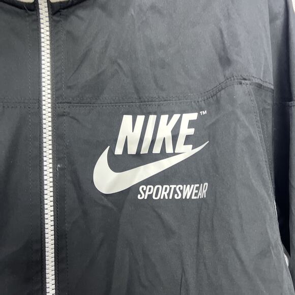 Nike Sportswear Crop Jacket Full Zip Windbreaker 90s Red Tag Womens Small - Picture 4 of 11